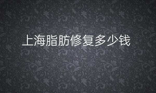 上海脂肪修复整形医院哪家好?医院排名揭晓