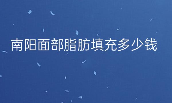 南阳面部脂肪填充哪家医院比较好?价格揭晓