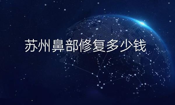 苏州鼻部修复哪家医院比较好?价格一览