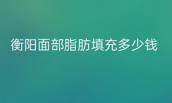 衡阳面部脂肪填充哪家医院比较好?脂肪填充价格一览