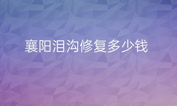 襄阳泪沟修复哪家医院比较好?了解一下!