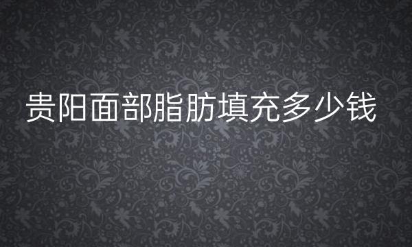 贵阳面部脂肪填充整形医院哪家好?前九排名公布